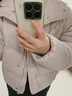 香影超好看粉色泡芙羽絨服女2025冬季新款繭型90白鴨絨立領(lǐng)短外套 銀牡丹色 S 155/80A/85-95斤 曬單實(shí)拍圖