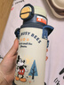 迪士尼（Disney）兒童保溫杯3-6-12歲上學(xué)專(zhuān)用316男女小孩學(xué)生雙飲直飲吸管保溫壺 升級雙飲款+杯套   520ml 米奇綠6649 316不銹鋼 曬單實(shí)拍圖