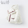 戴維貝拉（DAVE＆BELLA）迪士尼IP冬裝女童羽絨服男童三防連帽外套 曬單實(shí)拍圖