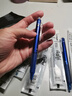 百樂(lè )（PILOT）可擦筆日本進(jìn)口23EF按動(dòng)摩磨擦中性筆frixion三年級小學(xué)生專(zhuān)用練字魔力熱可擦筆芯黑科技紅藍黑筆 【3支裝】藍色 曬單實(shí)拍圖
