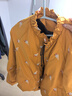 鴨鴨鞠婧祎同款冰淇淋系列羽絨服女短款2025秋冬新款甜美保暖外套XJ 橘黃色 S (155/80A) 曬單實(shí)拍圖