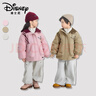 迪士尼兒童秋冬保暖白鴨絨羽絨服三件套男女童防寒加絨卡通棉服外套 粉色 (三件套) 120 (37-45斤) 曬單實(shí)拍圖