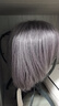 瑞貝卡（Rebecca）假發(fā)女真發(fā)短發(fā)波波時(shí)尚增白膚色女士波波全手織短發(fā)頭套 灰紫色 短發(fā) 全手織工藝 曬單實(shí)拍圖