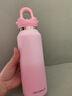 銳虎高顏值學(xué)生保溫杯女款小巧便攜戶(hù)外運動(dòng)水杯男款女生無(wú)螺紋杯子 【316L內膽】櫻花粉266ml 曬單實(shí)拍圖
