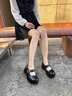 星期六白色瑪麗珍女鞋2026新款春季配裙子小皮鞋增高厚底淺口單鞋 米白色 37 (235mm) 標準碼 曬單實(shí)拍圖