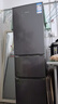 榮事達（Royalstar）215升三門(mén)冰箱家用大容量中小型三開(kāi)門(mén) 節能低噪租房中門(mén)軟冷凍超薄微霜低音保鮮電冰箱 以舊換新 215升【一級能效】?jì)商煲欢入?鈦深灰 曬單實(shí)拍圖