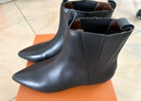 達芙妮V口女長(cháng)靴冬新款尖頭高筒騎士靴長(cháng)筒靴4023605059 黑色 36 曬單實(shí)拍圖