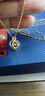 JOLINSY跳動(dòng)的心足金999愛(ài)心金項鏈鉆石靈動(dòng)黃金吊墜鎖骨鏈女生圣誕禮物 足金999-鉆石項鏈 曬單實(shí)拍圖