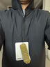 CARE OF LORD 金標 Primaloft 男士秋冬防風(fēng)雨通勤外套立領(lǐng)棉衣8572 奇遇黑 M 曬單實(shí)拍圖