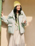 雪中飛2025秋新款女士短款直筒立領(lǐng)多彩羽絨服保暖外套百搭舒適  曬單實(shí)拍圖