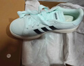 adidas「面包鞋」GRAND COURT BASE 00s休閑低幫板鞋男女阿迪達斯 薄荷綠/黑色/漢玉白   41 曬單實(shí)拍圖