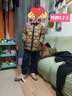 ASK JUNIOR【防靜電】?jì)和l衣25秋季中大童耐磨抓絨衣男女童款搖粒絨衛衣 曬單實(shí)拍圖