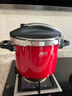 愛(ài)仕達高壓鍋6L單手開(kāi)合壓力鍋100KPa高壓電磁通用紅色YS22B5WJ1R 曬單實(shí)拍圖