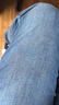 Levi's李維斯冬暖系列女士724高腰修身直筒美式休閑牛仔褲 中藍色 27 (28) 曬單實(shí)拍圖
