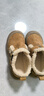 女童鞋子兒童二棉鞋2025冬季新款加絨雪地靴勃肯寶寶毛毛大童保暖 【卡其色】 34 碼內長(cháng)約20.7cm 曬單實(shí)拍圖