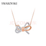 施華洛世奇（SWAROVSKI）新年禮物L(fēng)ifelong Bow項鏈女蝴蝶結吊墜送女友輕奢女 白色 5440636 曬單實(shí)拍圖