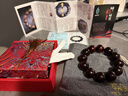 妍韻珠寶收藏級爆金星印度小葉紫檀手串文玩佛珠檀香手鏈20mm重63克以上 曬單實(shí)拍圖