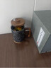 優(yōu)美石原石制作富硒石養生杯麥飯石杯子禮品杯馬克杯中式泡茶杯復古杯 黑色 相思木養生杯   含禮盒 曬單實(shí)拍圖
