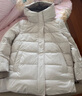 歌莉婭【95白鵝絨】羽絨服女冬2025柔軟保暖中短外套1ENL8C800 05W米白 M 曬單實(shí)拍圖