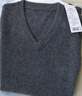 京東京造【100%山羊絨】毛衣男士羊毛衫冬季高端羊絨衫針織衫馬甲 碳灰 L 曬單實(shí)拍圖