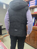 雪中飛女士連帽羽絨馬甲秋冬新款韓版顯瘦防寒保暖無(wú)袖羽絨服女 曬單實(shí)拍圖