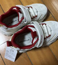 百麗（Belle）花影丨童鞋兒童老爹鞋刺繡女童運動(dòng)鞋新年紅色新款中大童跑步鞋子 米/紅色 34 適合腳長(cháng)約20.7-21.3cm 曬單實(shí)拍圖