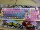 狼蛛（AULA）S98無(wú)線(xiàn)鍵鼠套裝機械藍牙/2.4G/有線(xiàn)三模連接鼠標全鍵熱插拔gasket結構客制化游戲電競辦公鍵盤(pán) 星河幽夢(mèng)【三模版混光】+三模鼠標 茶軸【游戲玩家推薦】 曬單實(shí)拍圖