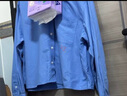 優(yōu)衣庫女裝/男女同款牛津紡箱型襯衫/襯衣合作款25秋冬新款479974 479974/64湖藍色 M 曬單實(shí)拍圖