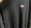 Dickies圓領(lǐng)休閑衛衣秋季小logo貼布繡美式寬松純棉男女情侶裝長(cháng)袖 黑色 （寬松版型） XL 曬單實(shí)拍圖
