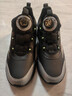喬丹男大童跑步鞋兒童冬季革面運動(dòng)鞋子旋鈕扣童鞋 黑色/液態(tài)銀 40 曬單實(shí)拍圖