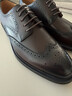 諾斯.馬丁高端純全真皮鞋男士商務(wù)休閑正裝高檔布洛克德比西裝結婚禮新郎款 棕色 41 曬單實(shí)拍圖