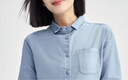 佐丹奴牛津紡襯衫女新款純棉通勤襯衫口袋小翻領(lǐng)長(cháng)袖襯衣05345874 曬單實(shí)拍圖