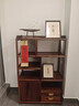 JGDAK新中式實(shí)木胡桃木博古架小型茶室茶柜茶葉置物矮柜客廳茶具收納架 胡桃木整裝矮柜（原木色） 曬單實(shí)拍圖