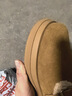 紅蜻蜓毛毛鞋女冬款厚底加絨勃肯鞋雪地靴棉鞋WTC44660 駝色 39 曬單實(shí)拍圖