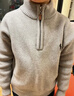 左西男童毛衣半拉鏈秋冬裝2025新款兒童針織衫男孩上衣潮 灰色 120 曬單實(shí)拍圖