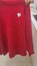 左西男童紅色毛衣兒童加厚針織衫2025新款男孩新年服冬裝 紅色 160 曬單實(shí)拍圖