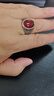 法巴赫輕奢紅瑪瑙黑寶石戒指男士霸氣食指戒編織男戒復古大氣 紅瑪瑙 23號 曬單實(shí)拍圖