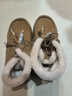 百麗（Belle）時(shí)尚掛飾雪地靴女冬季新款商場(chǎng)同款厚底保暖休閑短靴E8S1DDD5 棕色 37 (235mm) 曬單實(shí)拍圖