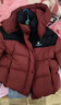 坦博爾羽絨服女短款可脫卸帽廓形厚冬戶(hù)外保暖外套5530538Z安格拉紅160 曬單實(shí)拍圖