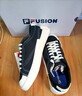 FILA FUSION斐樂(lè )男鞋潮牌板鞋情侶運動(dòng)鞋休閑鞋經(jīng)典帆布鞋男女鞋 黑色-BK 情侶款 41 曬單實(shí)拍圖