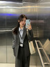 達佳詩(shī)黑色西裝套裝女職業(yè)正裝女士西服外套通勤高級感大學(xué)生面試職業(yè)裝 黑色西裝外套【一?？邸?M 【適合105-115斤可穿】 曬單實(shí)拍圖