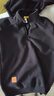 JEEP吉普衛衣男秋冬季加絨加厚保暖拉鏈休閑寬松衣服男裝 黑色加絨2XL 曬單實(shí)拍圖