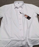 啄木鳥(niǎo)（TUCANO）襯衫男秋季長(cháng)袖襯衣商務(wù)休閑時(shí)尚百搭純色韓版上衣男裝 白色 2XL 曬單實(shí)拍圖