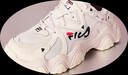 FILA 斐樂(lè )貓爪鞋4代女鞋老爹鞋情侶運動(dòng)鞋復古時(shí)尚休閑鞋網(wǎng)面透氣 【女款】古白色/白天鵝-AW 36.5 曬單實(shí)拍圖