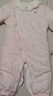 戴維貝拉新生兒夾棉加厚爬服秋裝女寶寶連體衣嬰兒衣服 曬單實(shí)拍圖