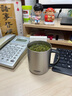 膳魔師（THERMOS）日本進(jìn)口保溫杯不銹鋼咖啡杯辦公室便攜馬克杯帶蓋泡茶水杯子送禮 新款-磨砂原色450ML（防塵蓋） 曬單實(shí)拍圖