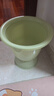 爾山集孕婦尿桶大人痰盂家用臥室防臭女老人起夜壺尿盆高腳尿壺便盆帶蓋 大號痰盂高款(淺青綠)帶圈帶軟墊 曬單實(shí)拍圖