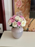 呂姆克花瓶玻璃擺件客廳粉色插花輕奢高級感水培家居裝飾加厚花瓶9880 曬單實(shí)拍圖