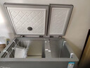 美的（Midea）210L雙溫雙箱家用冰柜大冷凍小冷藏兩用臥式冷柜冰箱電子控溫一級能效BCD-210DKEM(E)灰國家補貼 曬單實(shí)拍圖