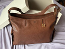 Songmont山下有松循跡系列hobo包植鞣牛皮斜挎軟包【新年禮物】 檀棕色 大號 現貨 曬單實(shí)拍圖